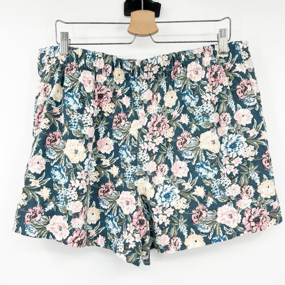 Ann Taylor Loft Womens Bundle Lot (2) Linen Blend Summer Beach Lounge Shorts L - Picture 5 of 11